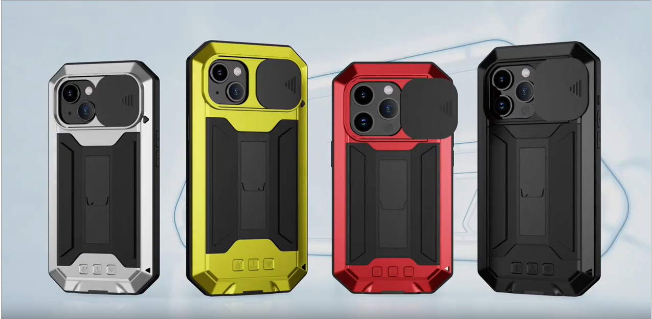 for iPhone 15 Pro Max Case Heavy Duty Protection Rugged Screw Full